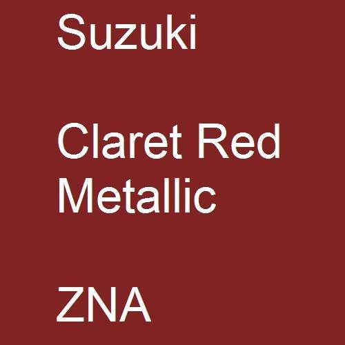 Suzuki, Claret Red Metallic, ZNA.